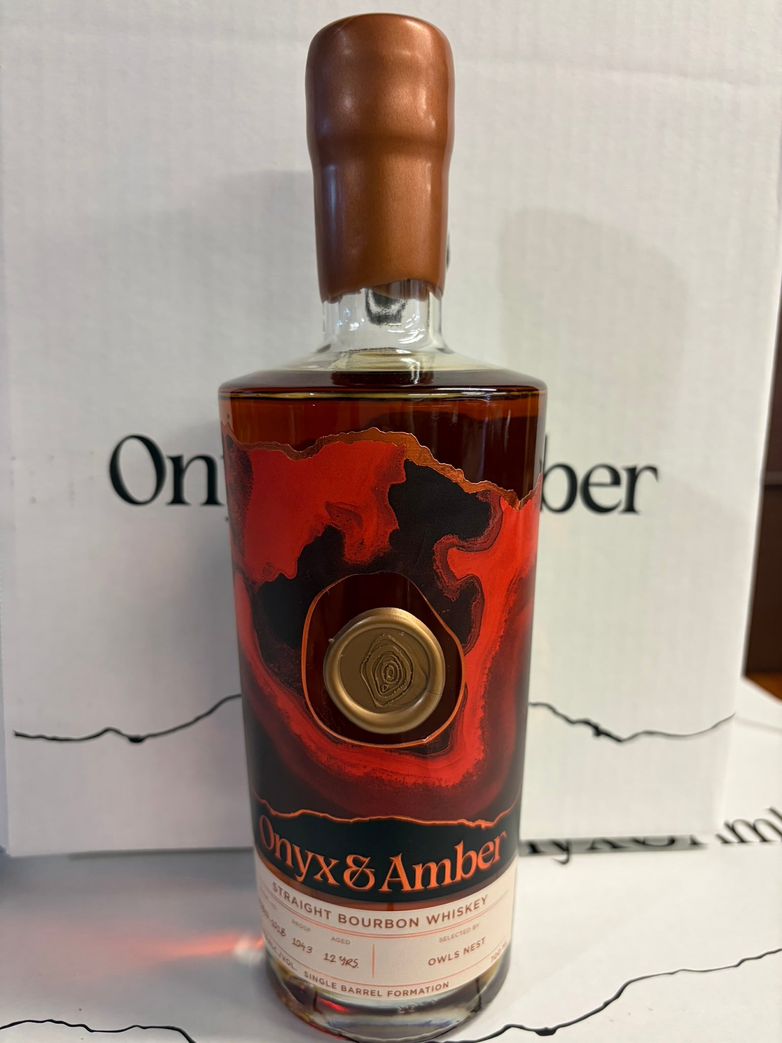 Onyx & Amber Owls Nest 12 Year Old MGP Bourbon (75/21/4)  104.3 proof