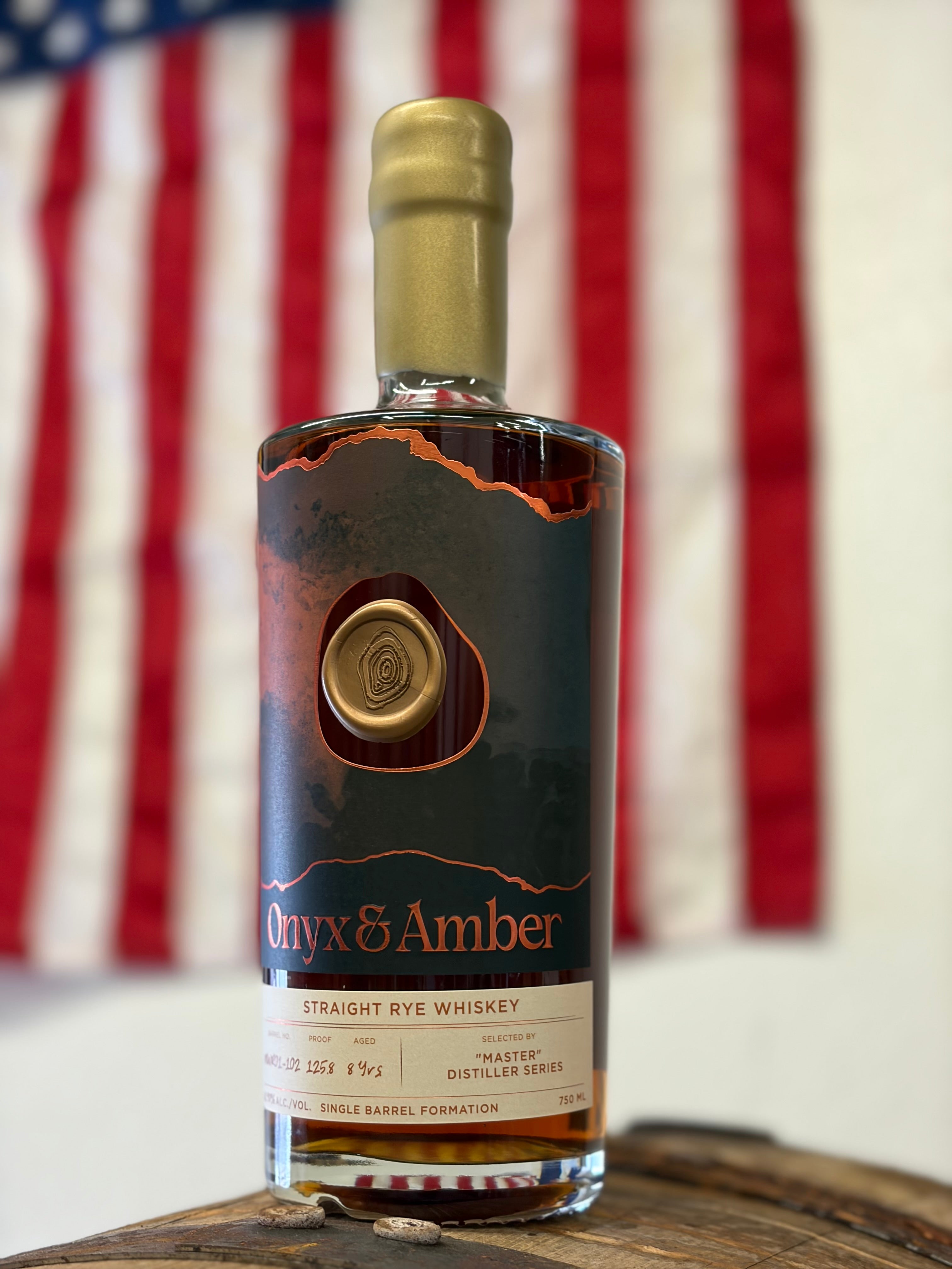 Onyx & Amber pumpernickel rye 8 year 125.8 proof – Onyx and Amber