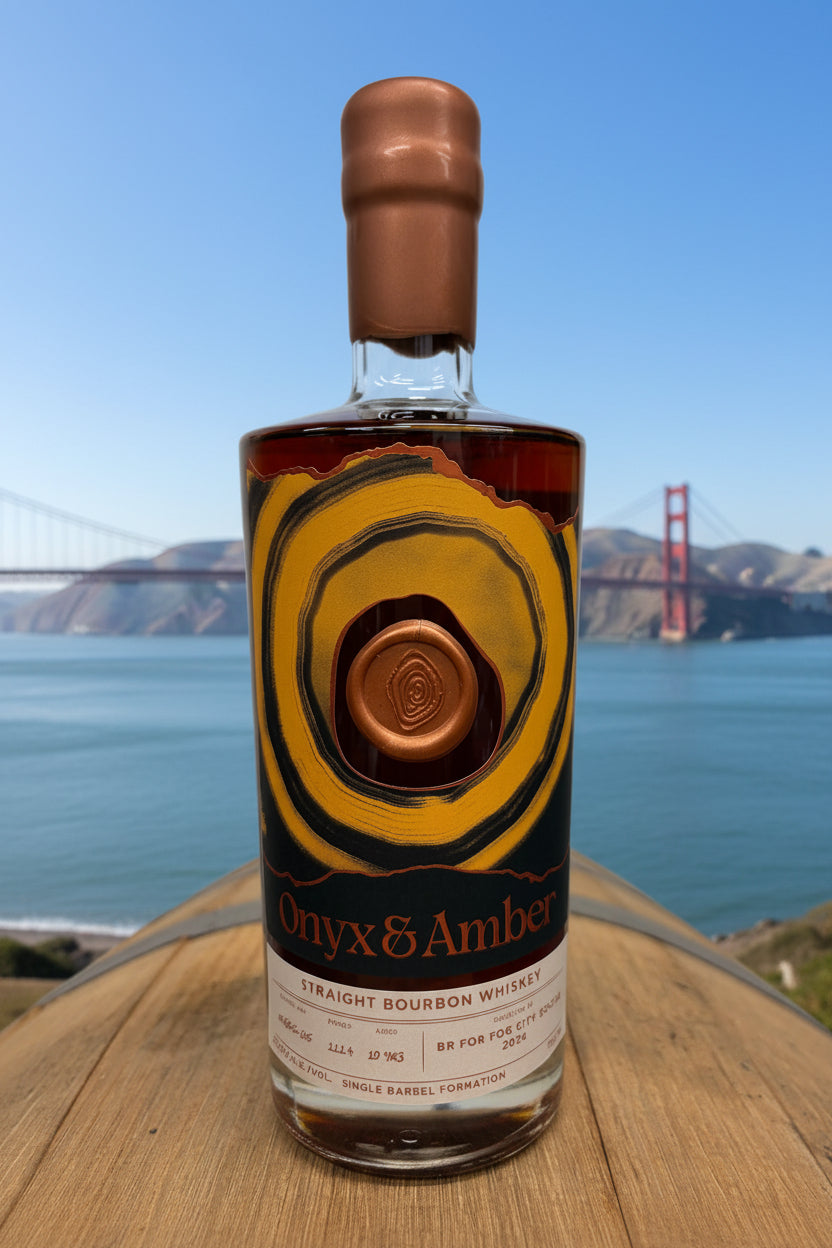Onyx & Amber 10 year Bourbon Single Barrel - Ben Rosen for Fog City Social 2026  111.4 proof