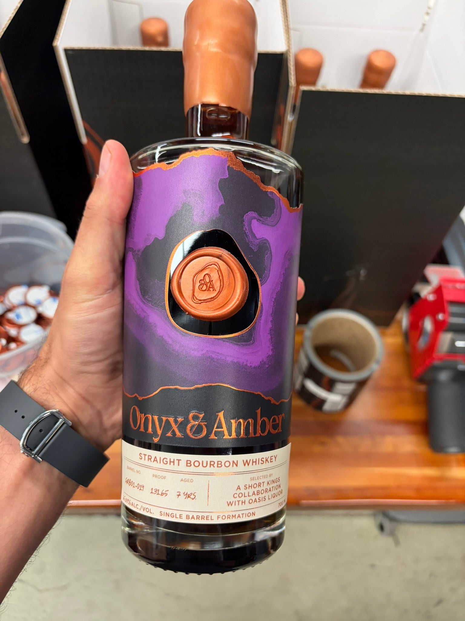 The Short Kings 7.5 Year OZ Tyler (74/16/10) Bourbon  131.65 proof